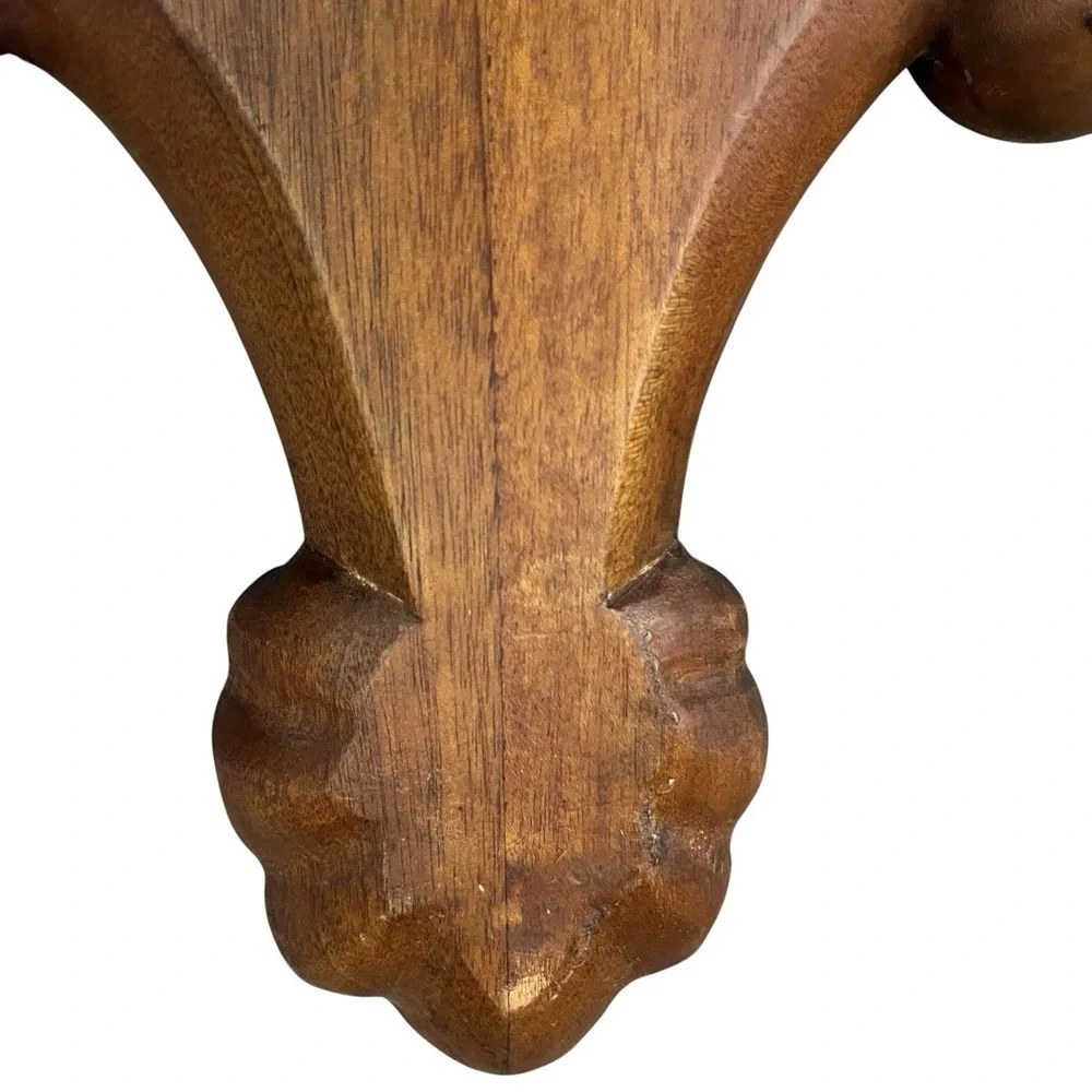 Vintage Hand Carved Solid Wood Wall Shelves Pair Floating Sconce Antique Display